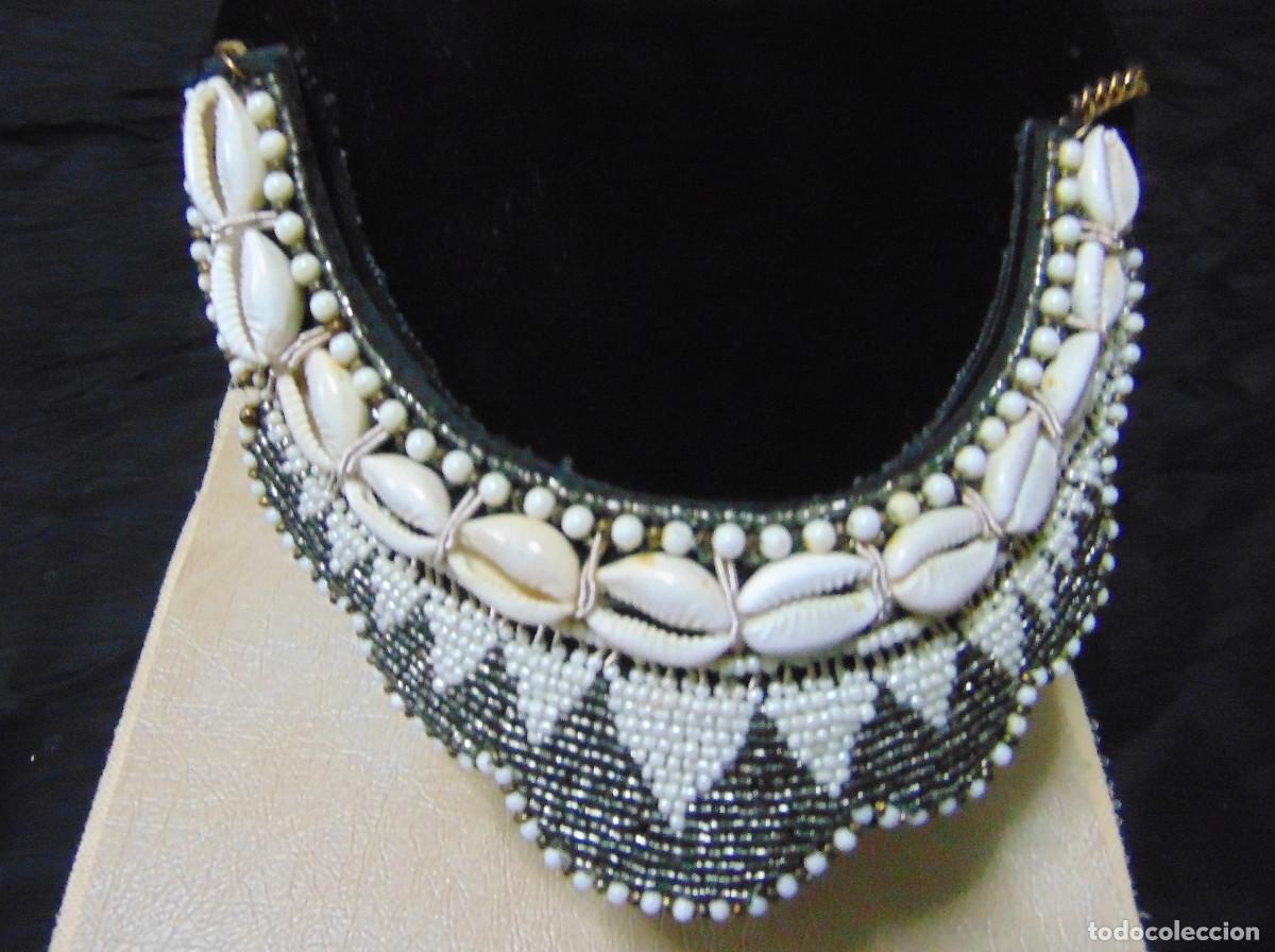 Vintage: COLLAR DE CARACOLAS - ESTILO BABERO - - Foto 3