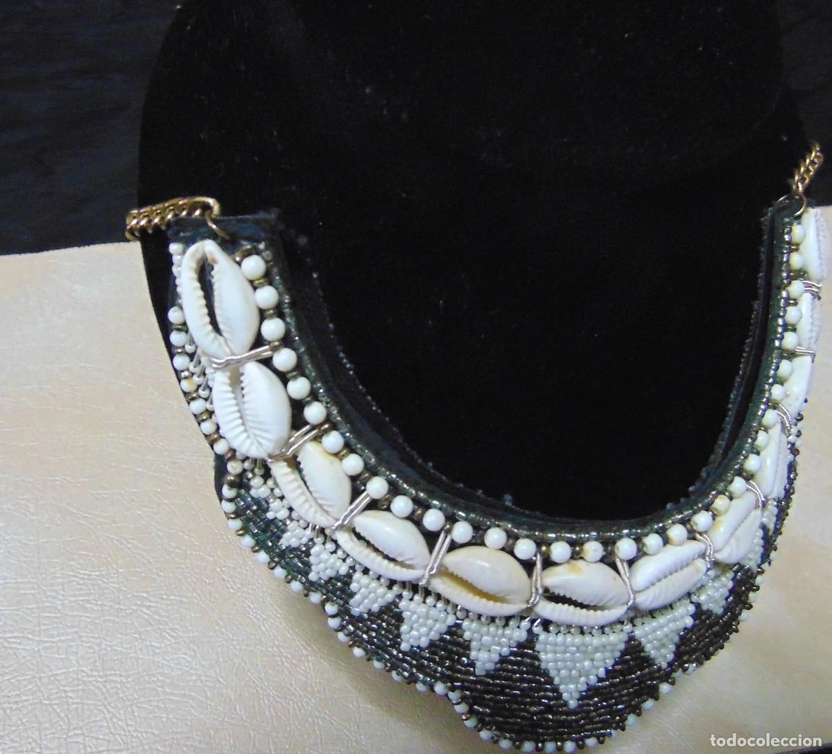 Vintage: COLLAR DE CARACOLAS - ESTILO BABERO - - Foto 4
