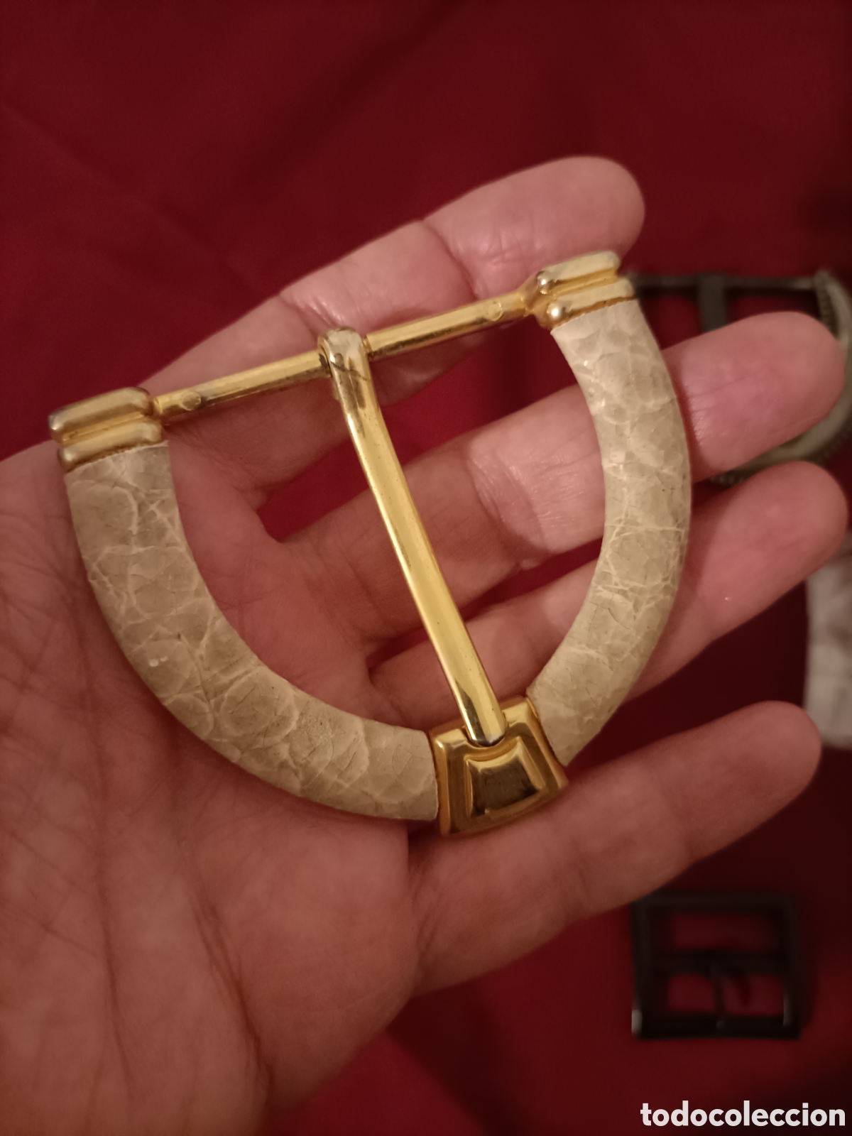 Vintage: Cinco hebillas de cintur&oacute;n. - Foto 3