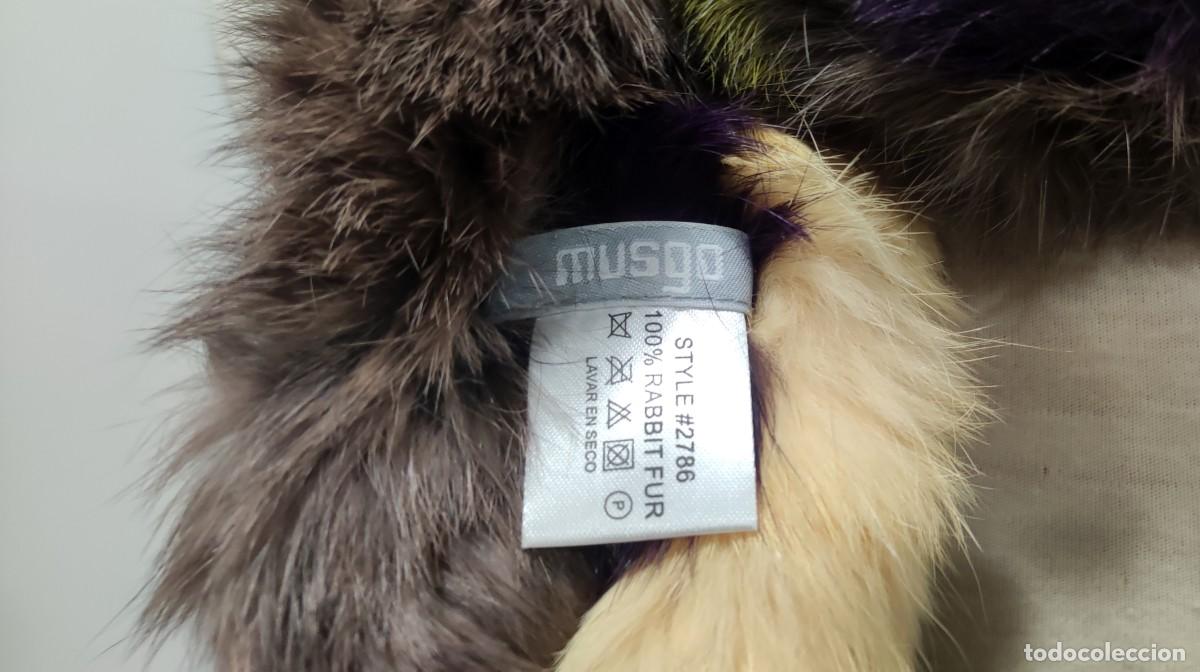 Vintage: CUELLO DE PELO DE CONEJO DE MUSGO - Foto 6