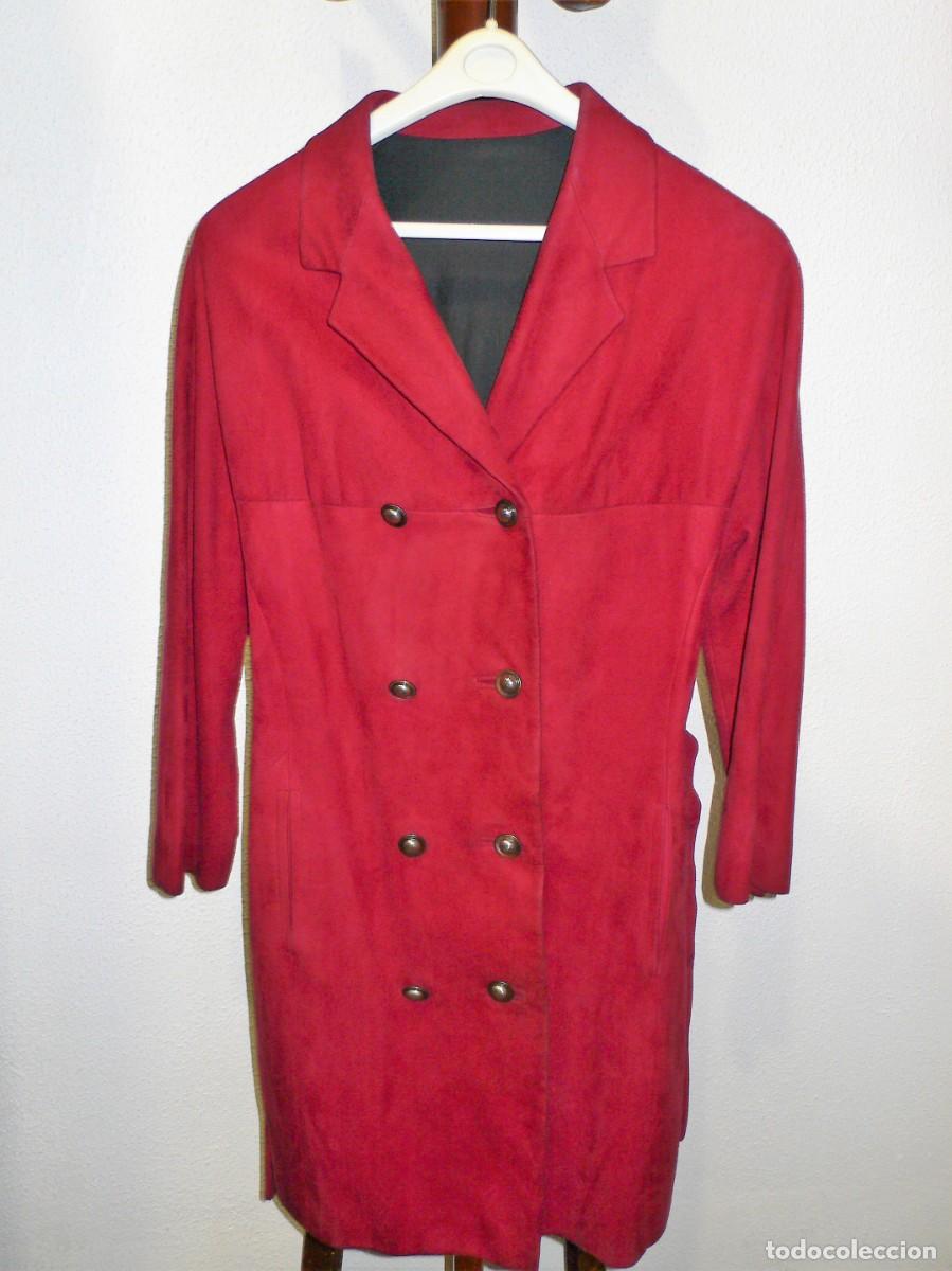 Vintage: CHAQUETA EN ANTE GRANATE SRA. - Foto 3