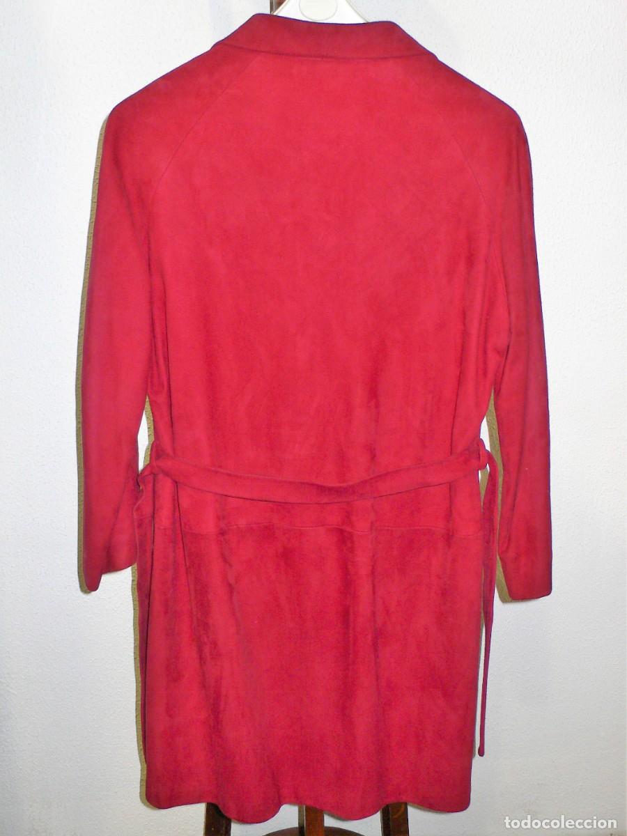 Vintage: CHAQUETA EN ANTE GRANATE SRA. - Foto 4