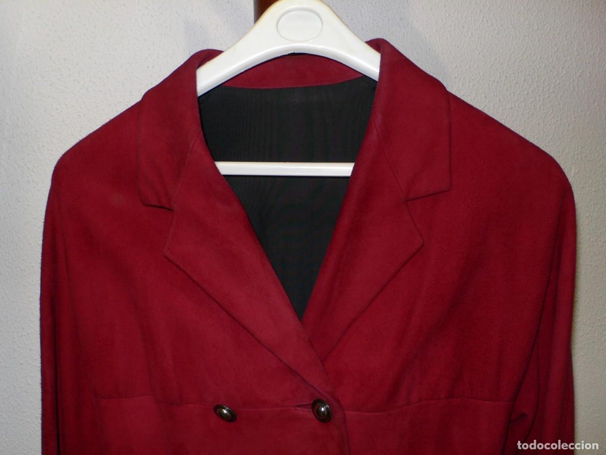Vintage: CHAQUETA EN ANTE GRANATE SRA. - Foto 5
