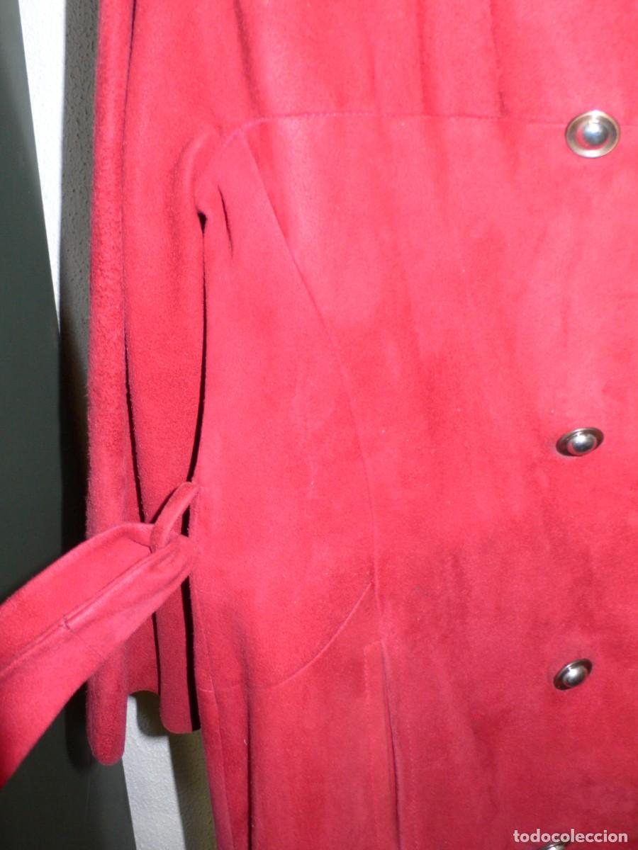 Vintage: CHAQUETA EN ANTE GRANATE SRA. - Foto 6
