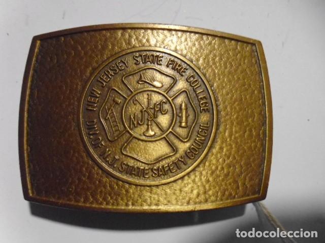 Vintage: GRAN HEBILLA NEW JERSEY STATE FIRE COLLEGE - Foto 1