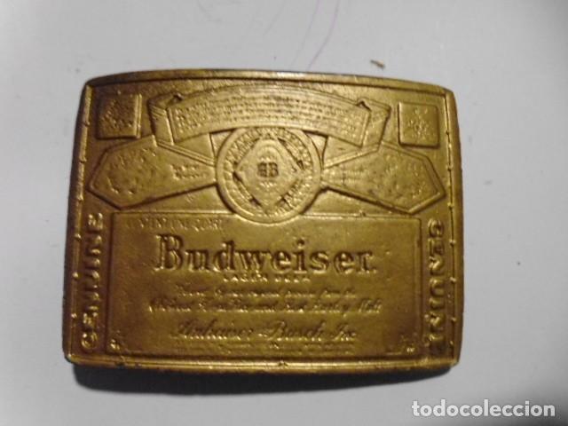 Vintage: GRAN HEBILLA BUDWEISER 175 GRAMOS APROX - Foto 1