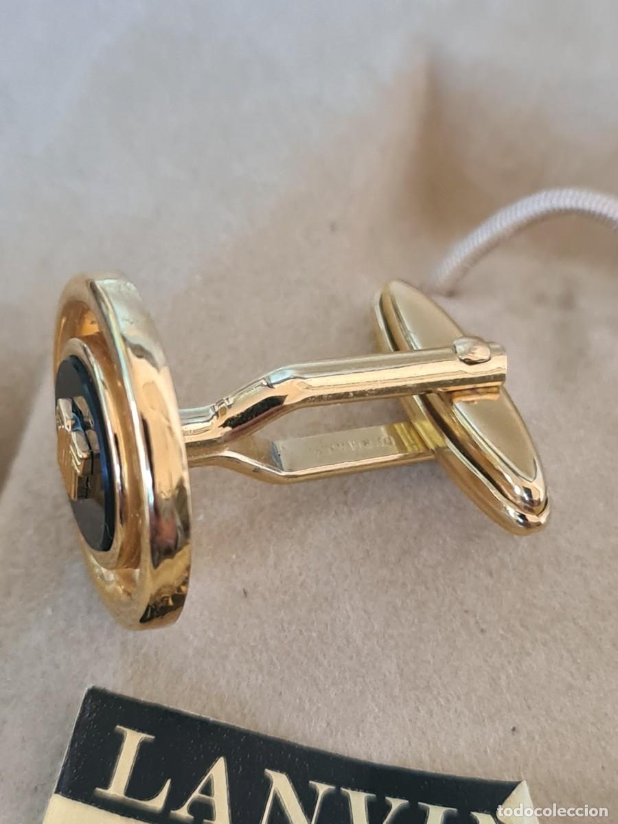 Vintage: GEMELOS LANVIN PARIS BA&Ntilde;O DE ORO - Foto 5