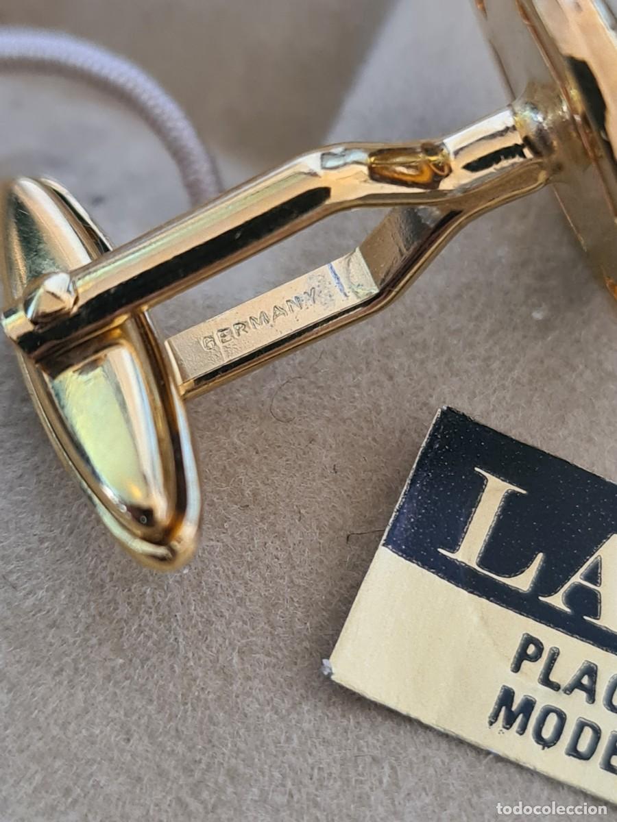 Vintage: GEMELOS LANVIN PARIS BA&Ntilde;O DE ORO - Foto 7