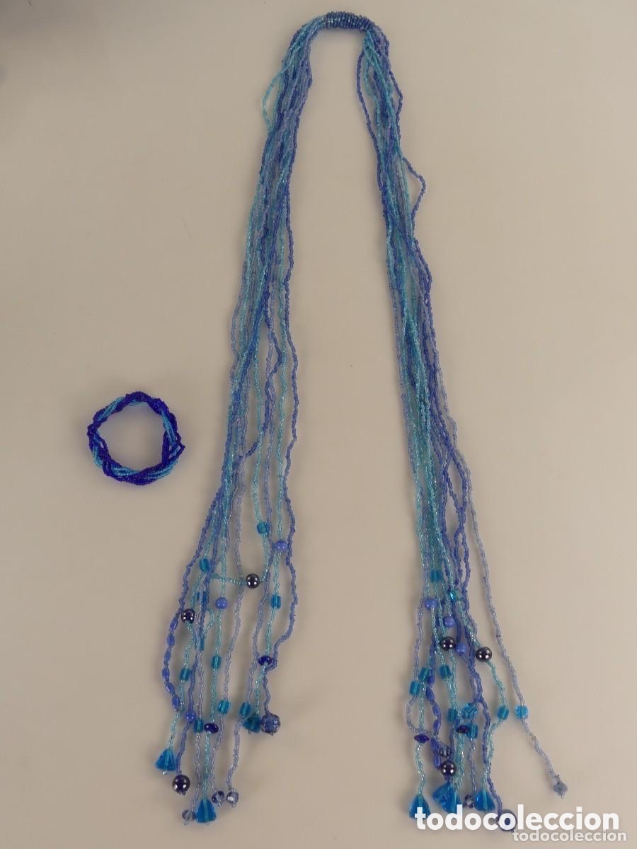 Vintage: JUEGO DE COLLAR Y PULSERA DE CUENTAS - Foto 2