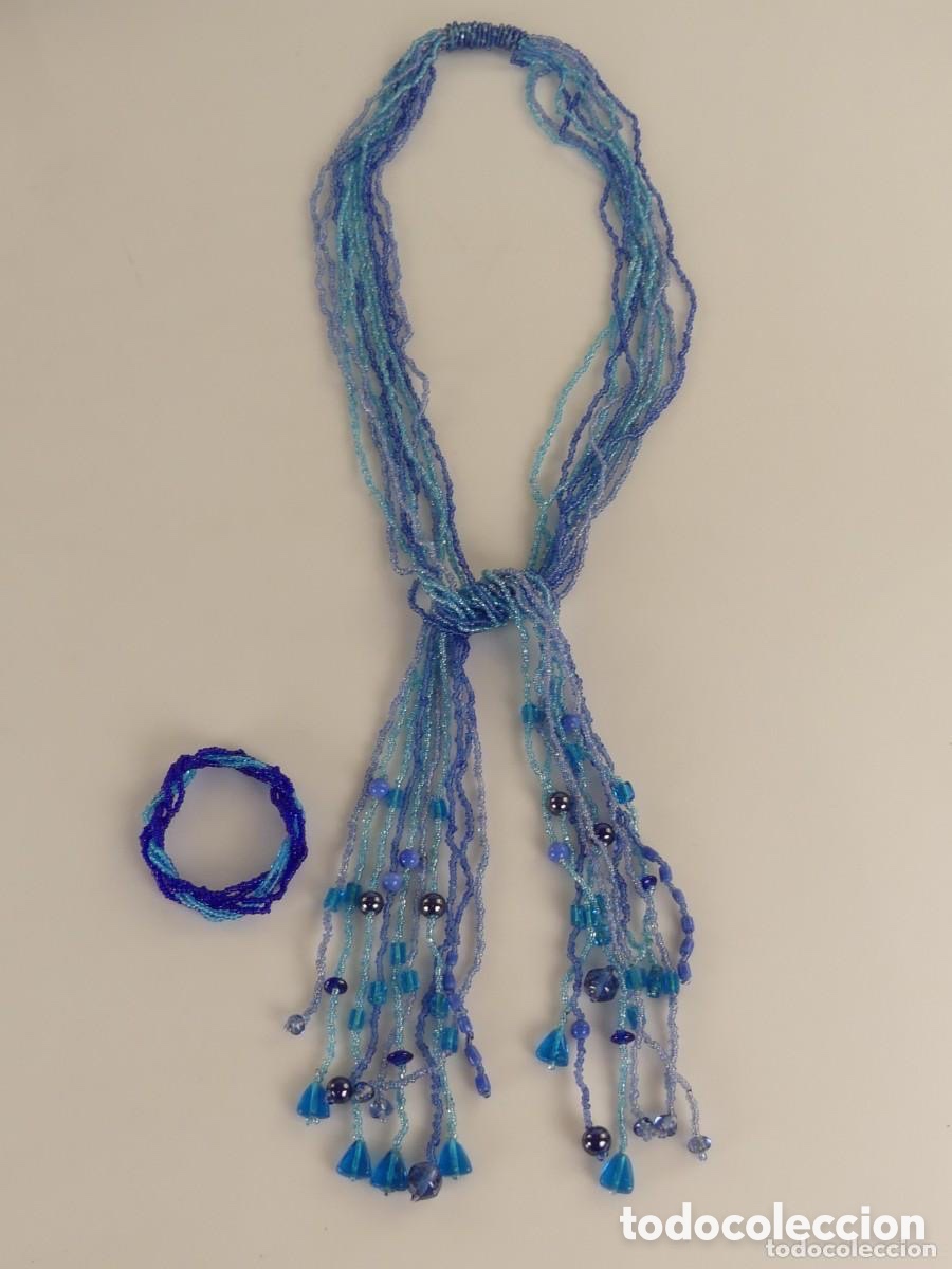 Vintage: JUEGO DE COLLAR Y PULSERA DE CUENTAS - Foto 3