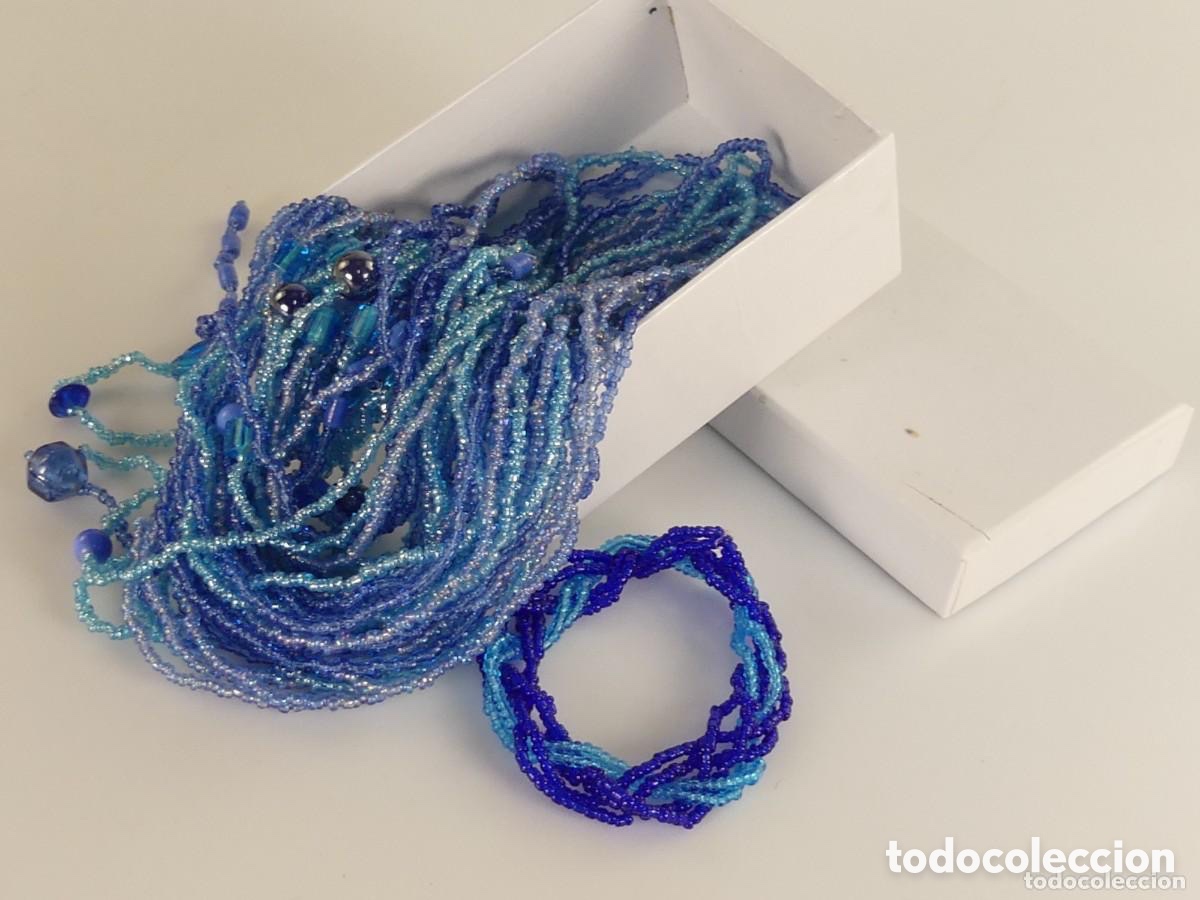 Vintage: JUEGO DE COLLAR Y PULSERA DE CUENTAS - Foto 10
