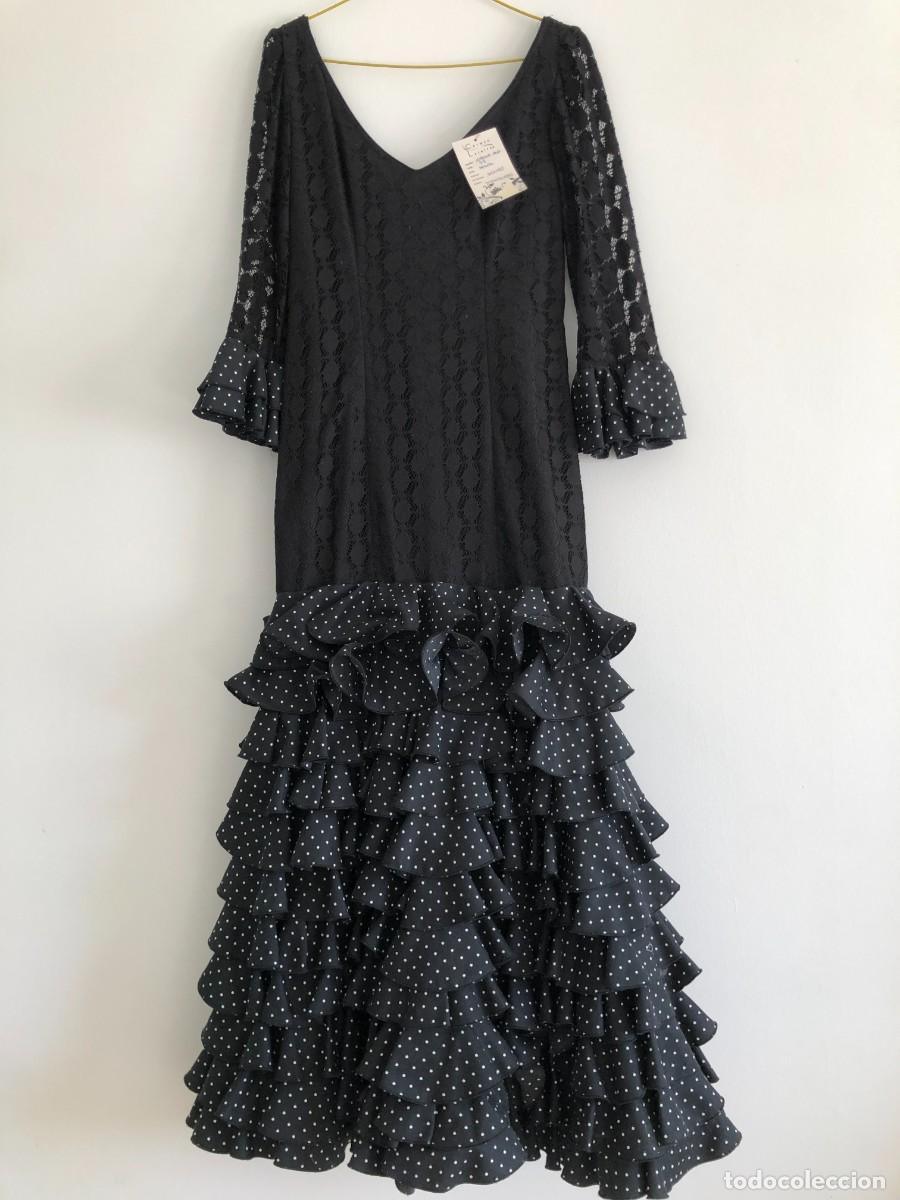 Vintage: TRAJE DE FLAMENCA FARALAES SE&Ntilde;ORA - Foto 1