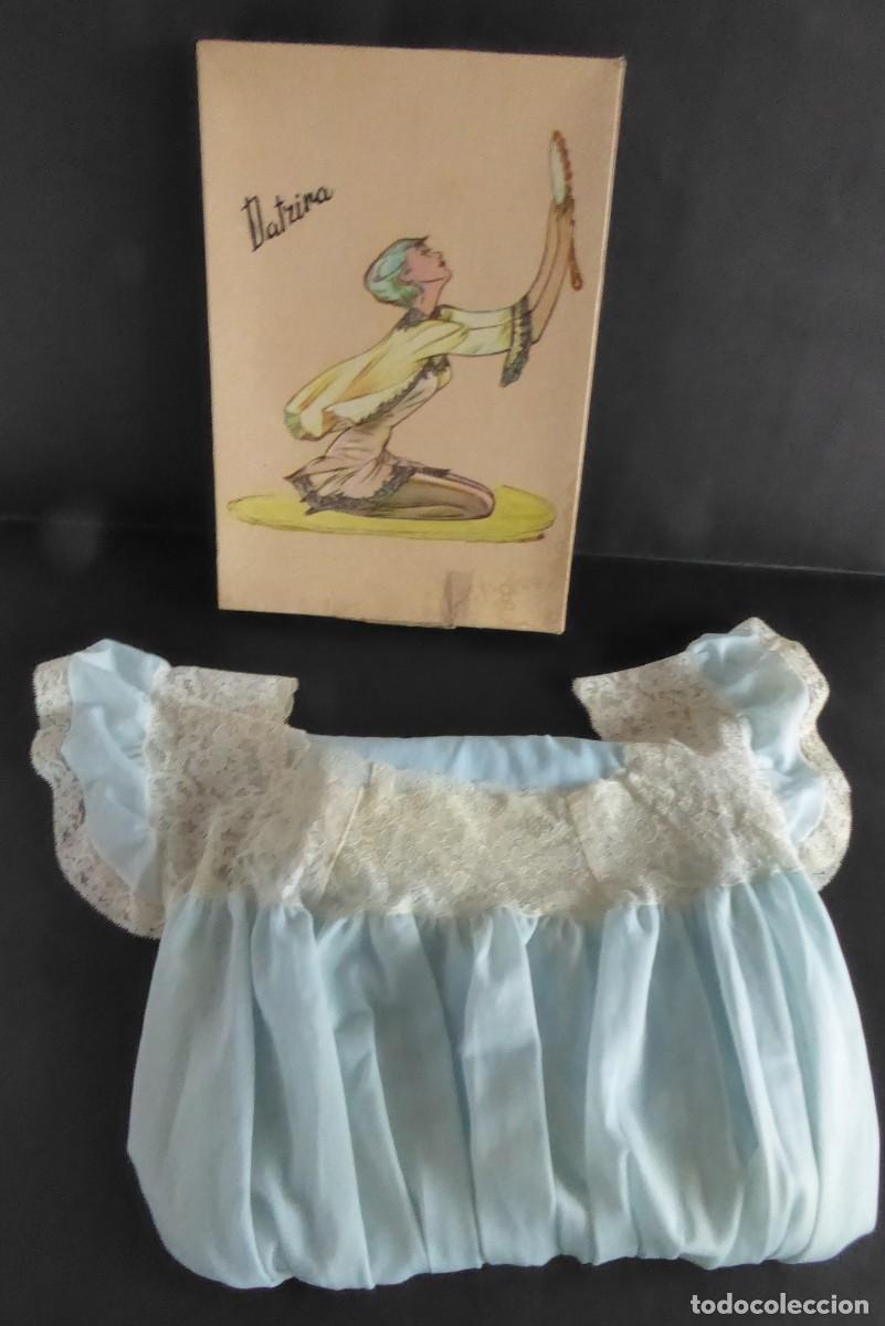 Vintage: CAMIS&Oacute;N AZUL DATZIRA - TALLA 3 - Foto 2
