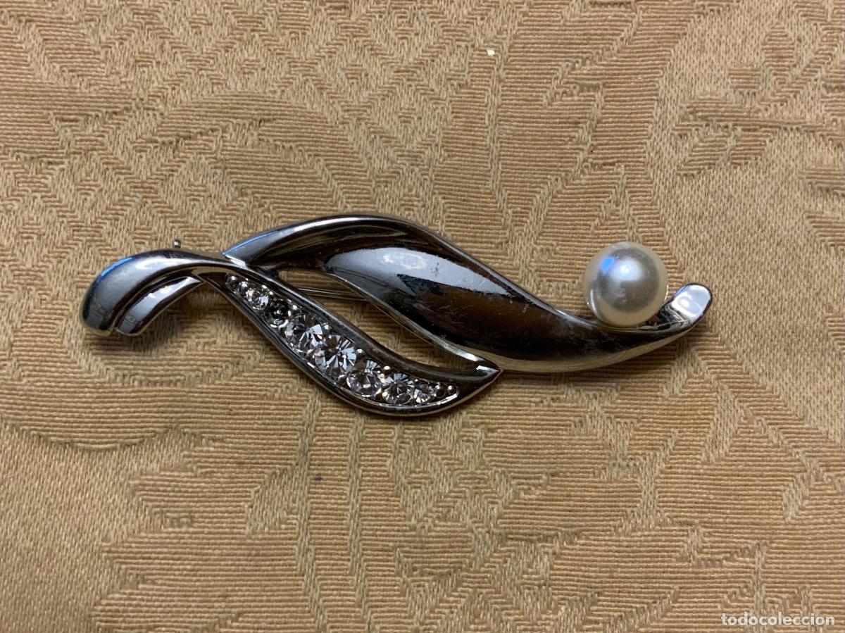 Vintage: BROCHE ALFILER, A&Ntilde;OS 60 PERLA - Foto 2