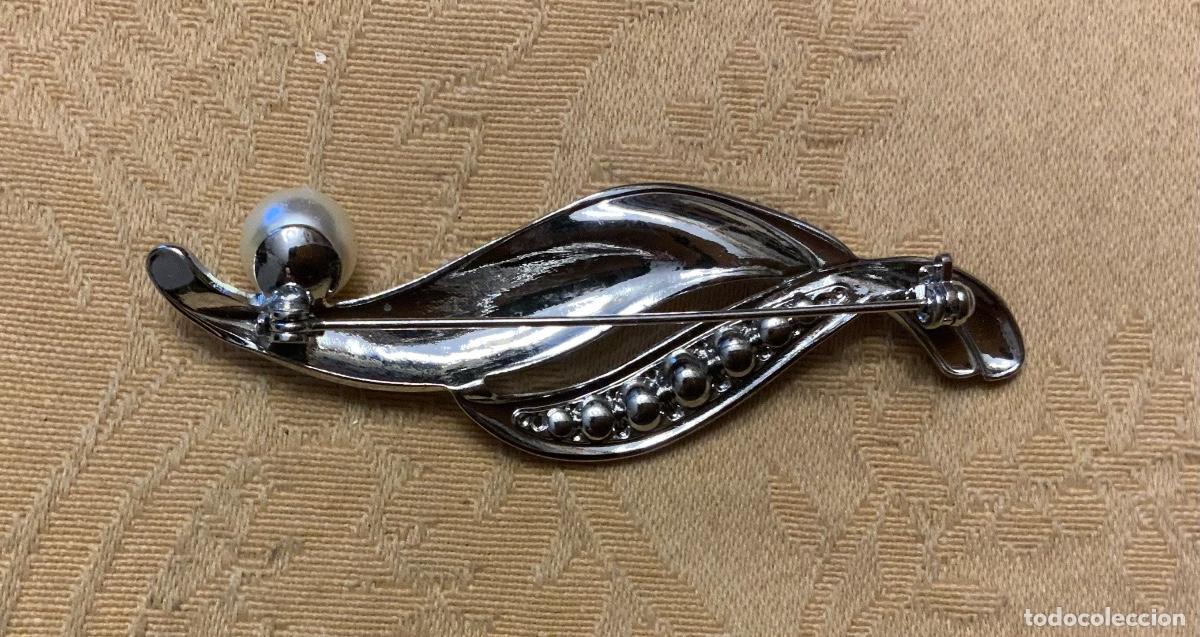 Vintage: BROCHE ALFILER, A&Ntilde;OS 60 PERLA - Foto 3