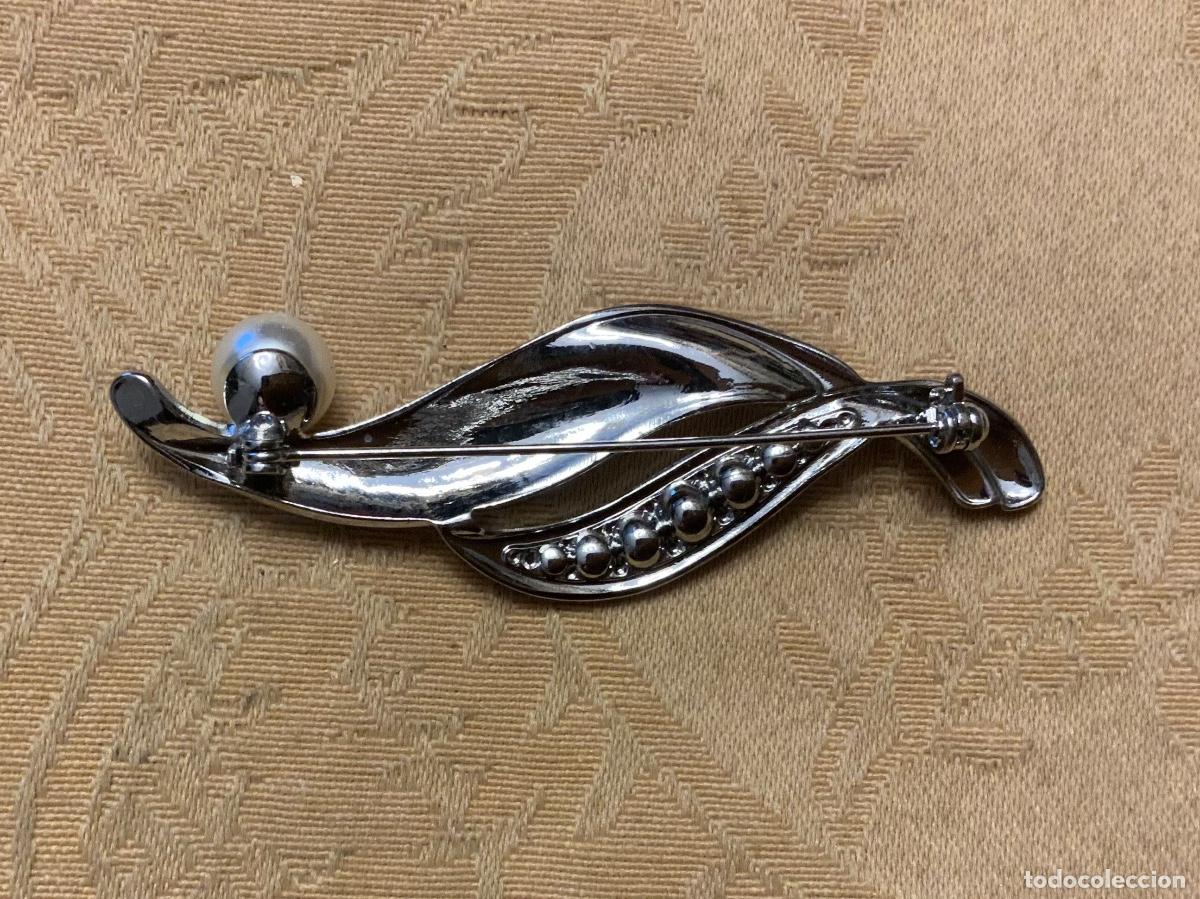Vintage: BROCHE ALFILER, A&Ntilde;OS 60 PERLA - Foto 4