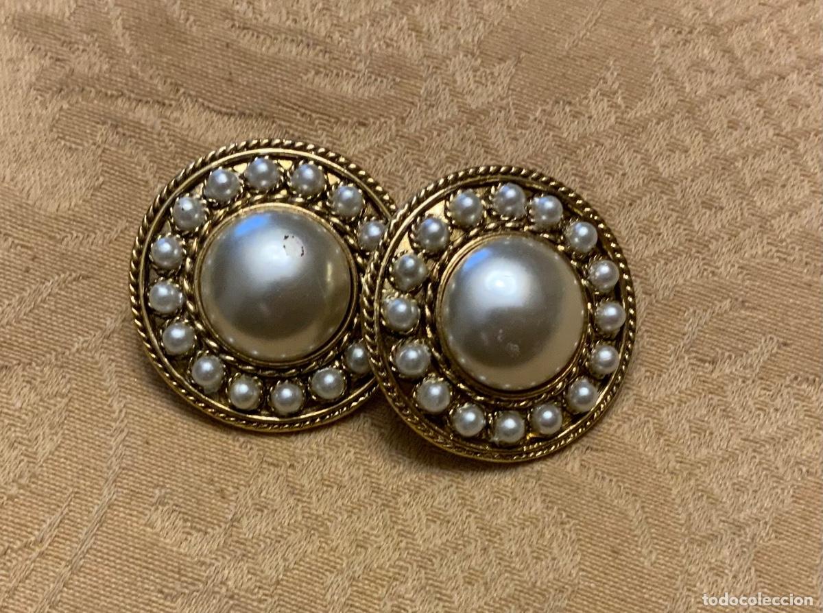 Vintage: PENDIENTES A&Ntilde;OS 80 REDONDOS, PERLAS - Foto 8