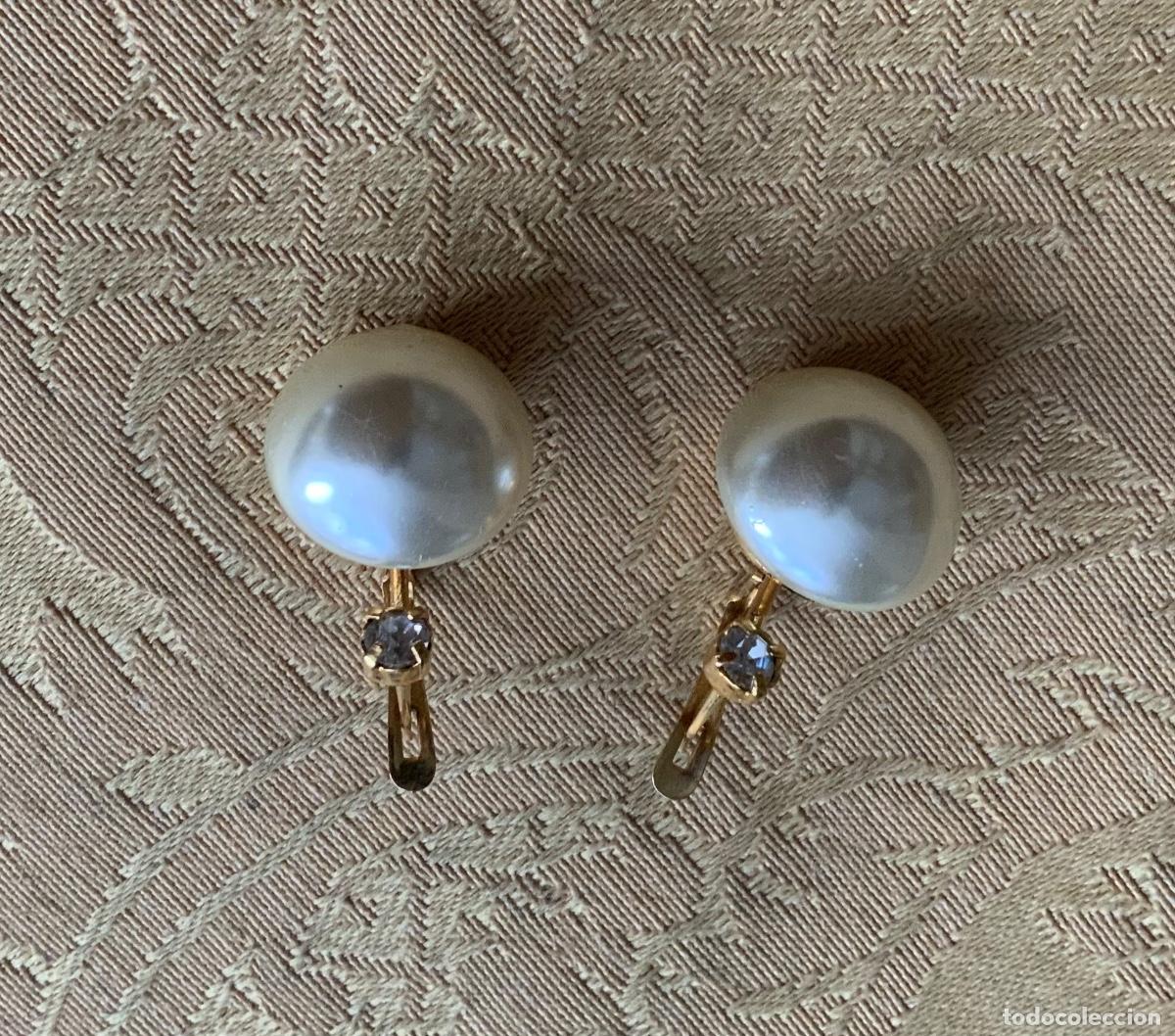 Vintage: PENDIENTES VINTAGE PERLA - Foto 4