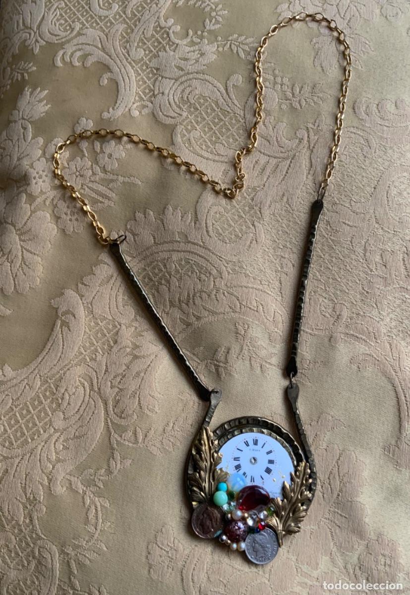 Vintage: COLLAR BRONCE DE AUTOR BERJ&Oacute;N FIRMADO - Foto 4