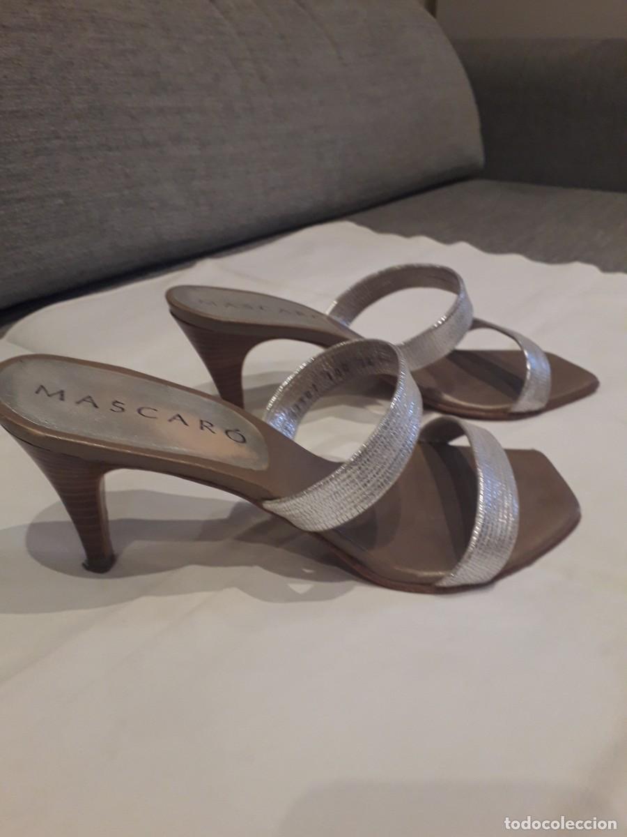 Vintage: Sandalias de tac&oacute;n Mascar&oacute; - Foto 2