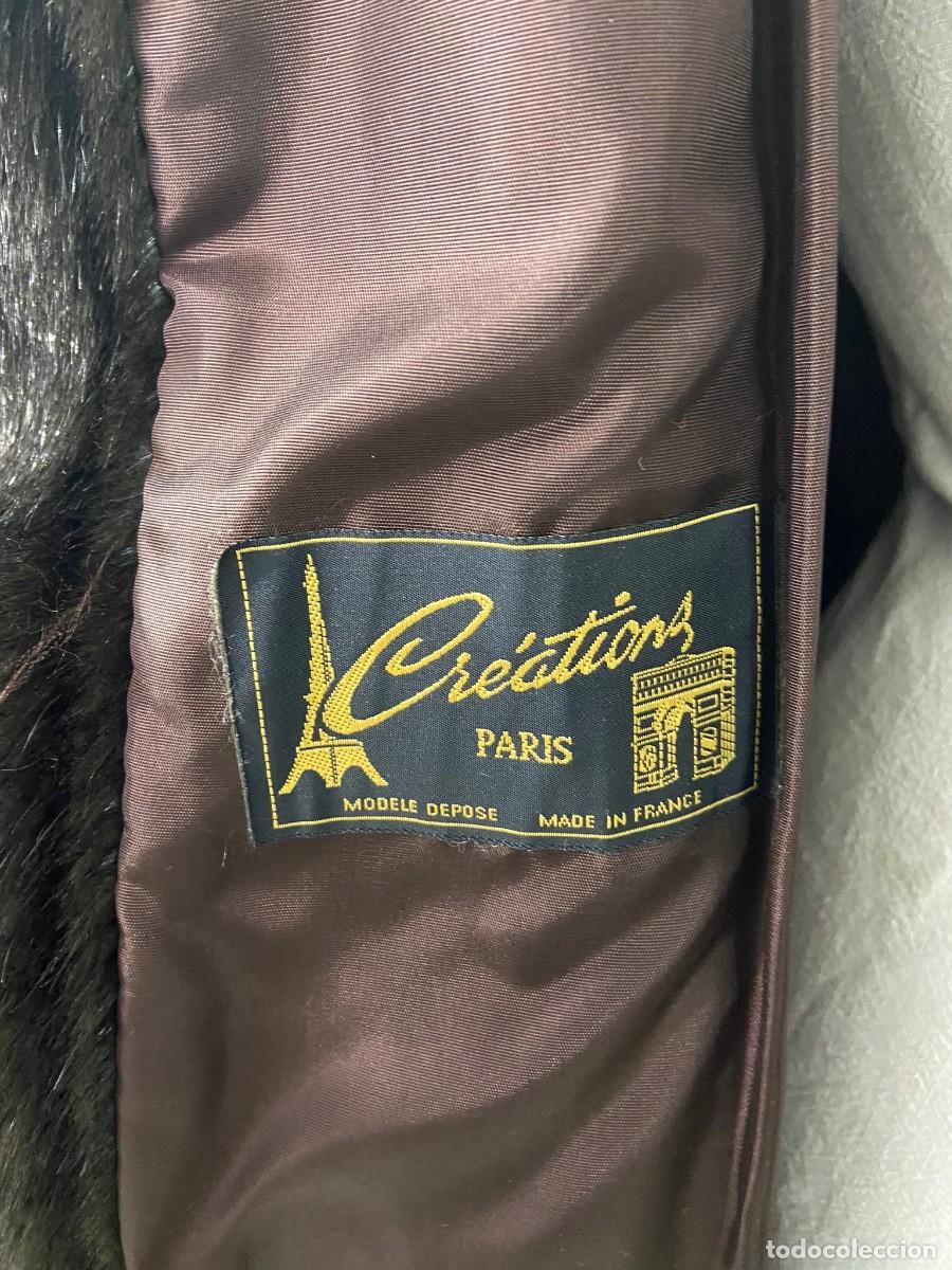 Vintage: ABRIGO ESTILO VISON - MARRON OSCURO - Foto 7