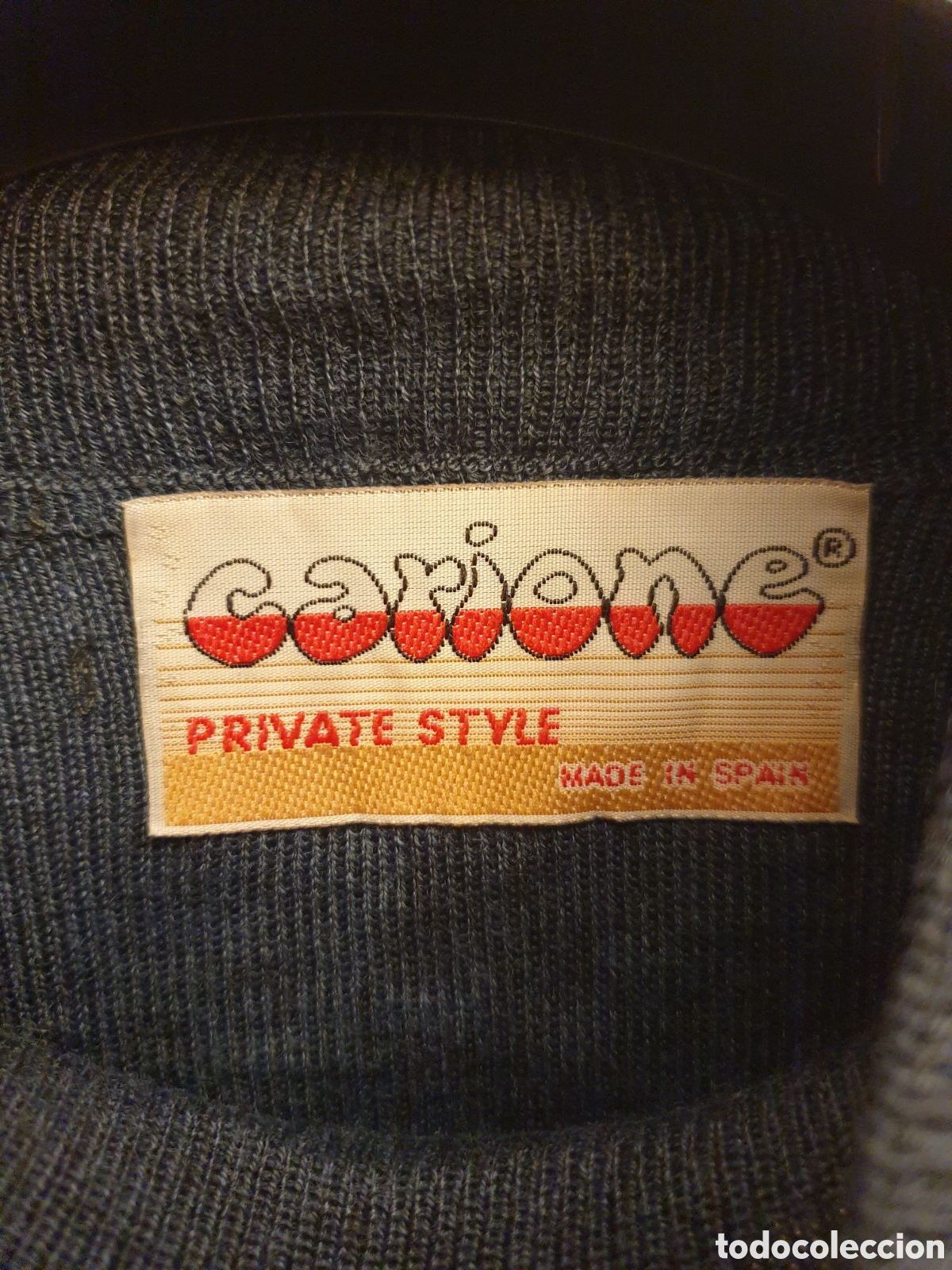 Vintage: Jersey de punto de rayas de manga corta. - Foto 2