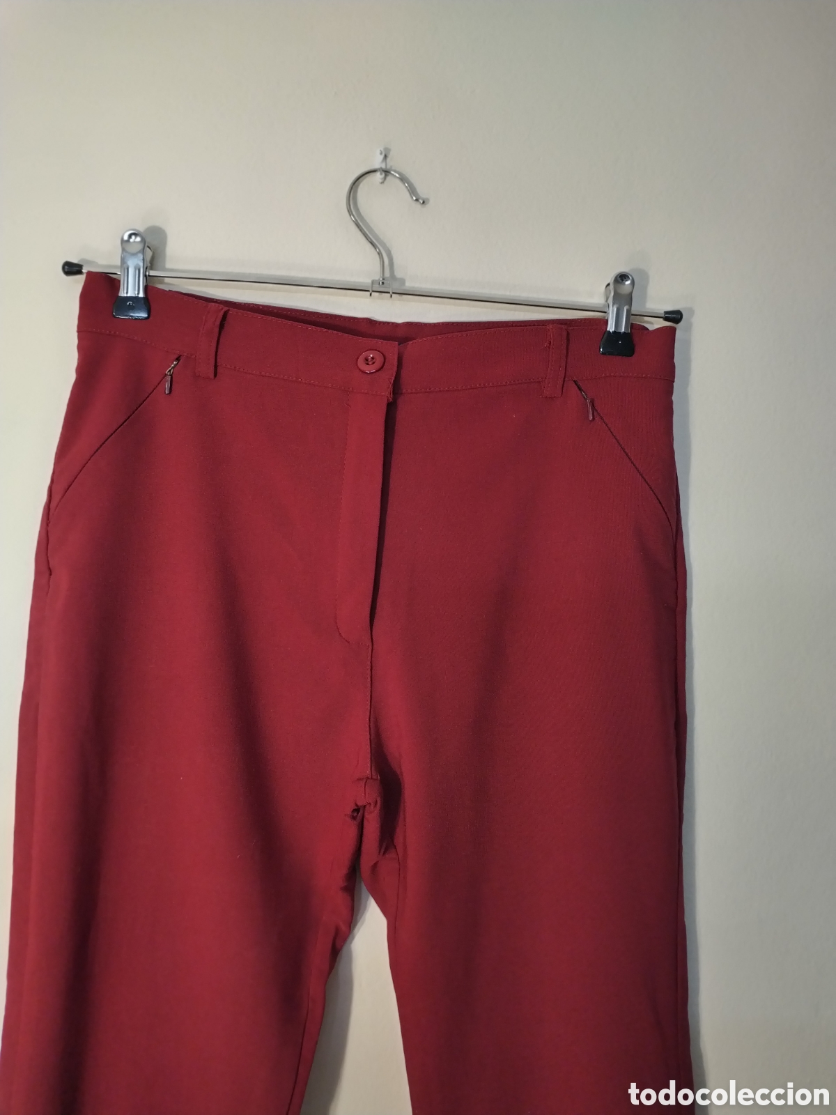 Vintage: Pantal&oacute;n burdeos talla XL - Foto 3