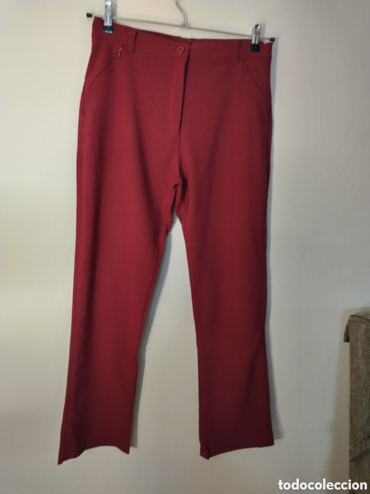 Vintage: Pantal&oacute;n burdeos talla XL - Foto 6