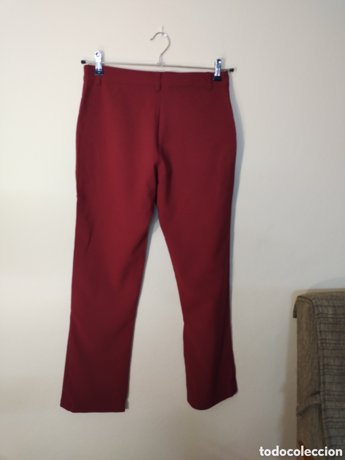 Vintage: Pantal&oacute;n burdeos talla XL - Foto 7