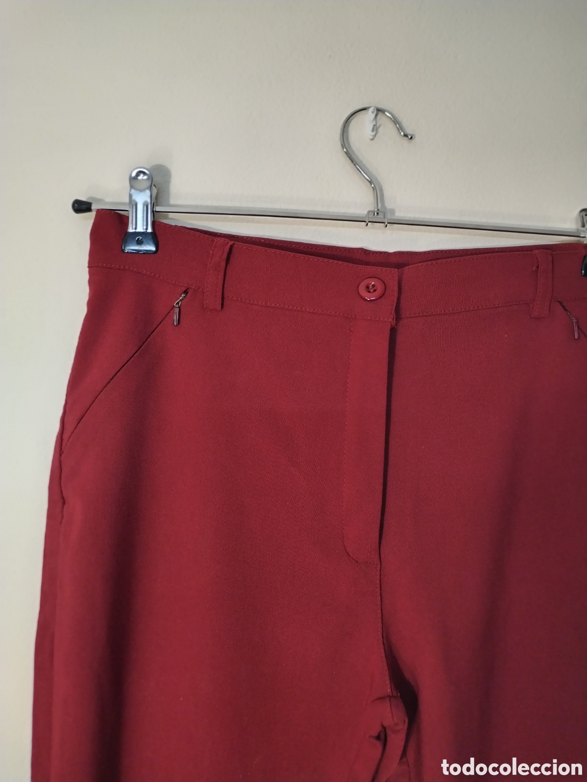 Vintage: Pantal&oacute;n burdeos talla XL - Foto 9