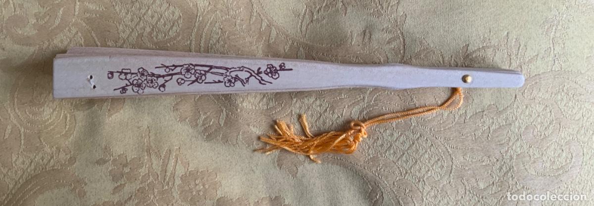Vintage: ABANICO MADERA SIN BARNIZAR Y DIBUJOS DE OSOS PANDA - Foto 11