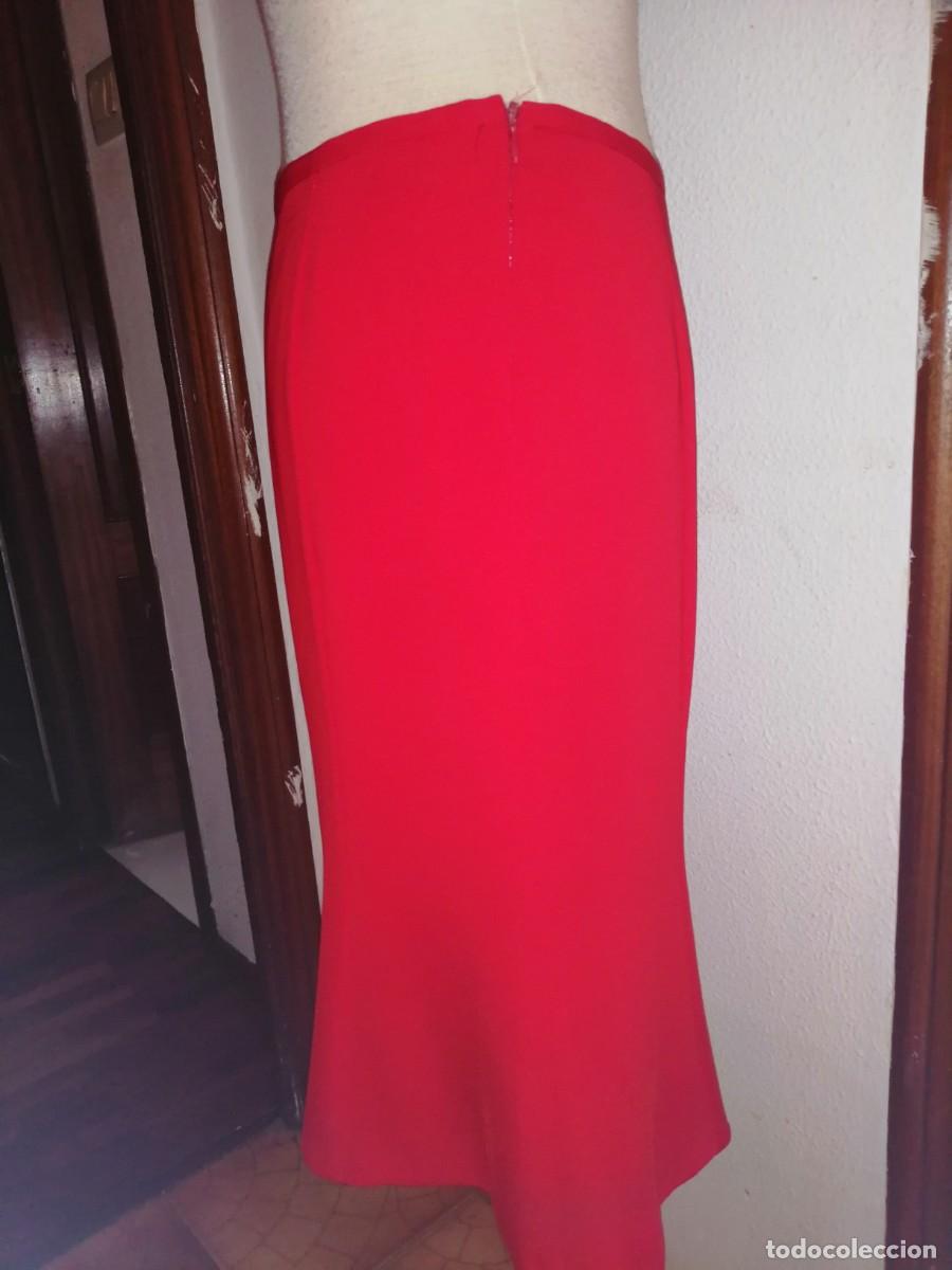 Vintage: Falda roja tela suave - Foto 2