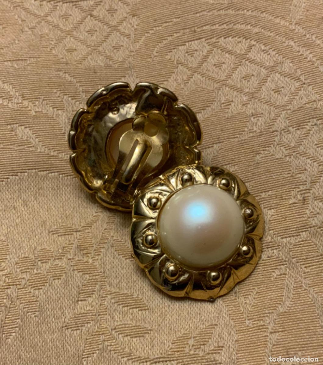 Vintage: PENDIENTES VINTAGE PERLA FLOR - Foto 8