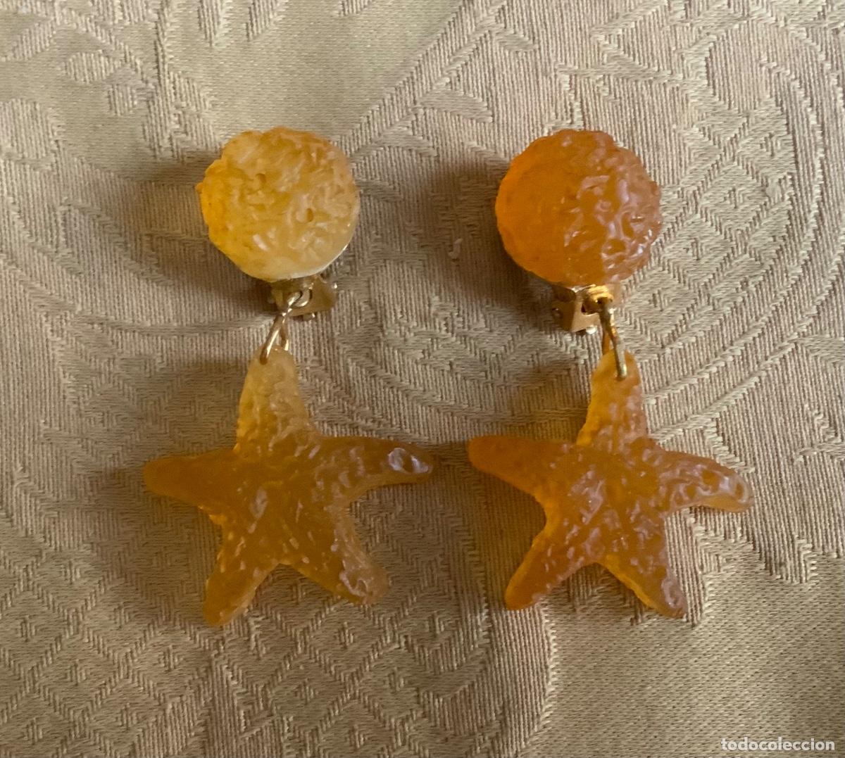 Vintage: PENDIENTES VINTAGE PASTA, ESTRELLA - Foto 1