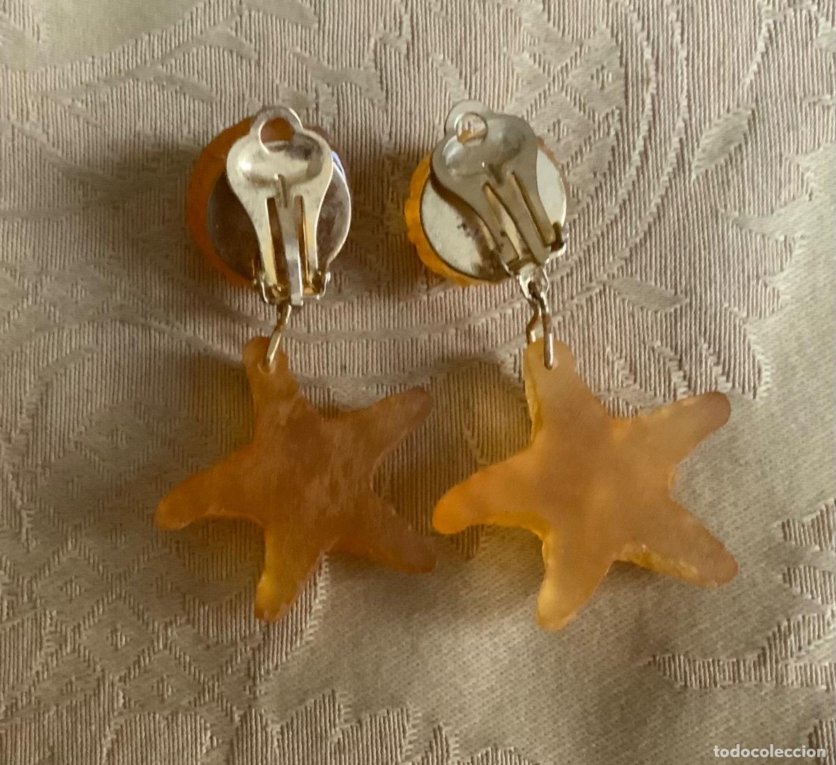 Vintage: PENDIENTES VINTAGE PASTA, ESTRELLA - Foto 4