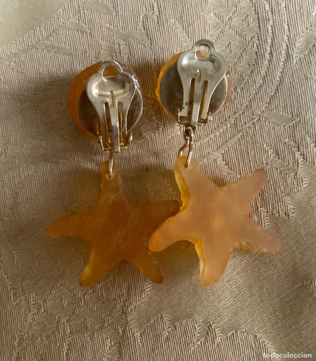 Vintage: PENDIENTES VINTAGE PASTA, ESTRELLA - Foto 5