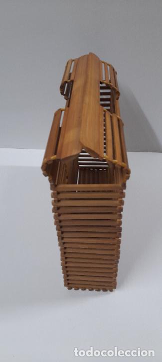 Vintage: BOLSO DE BAMBU . MUY BONITO - Foto 7
