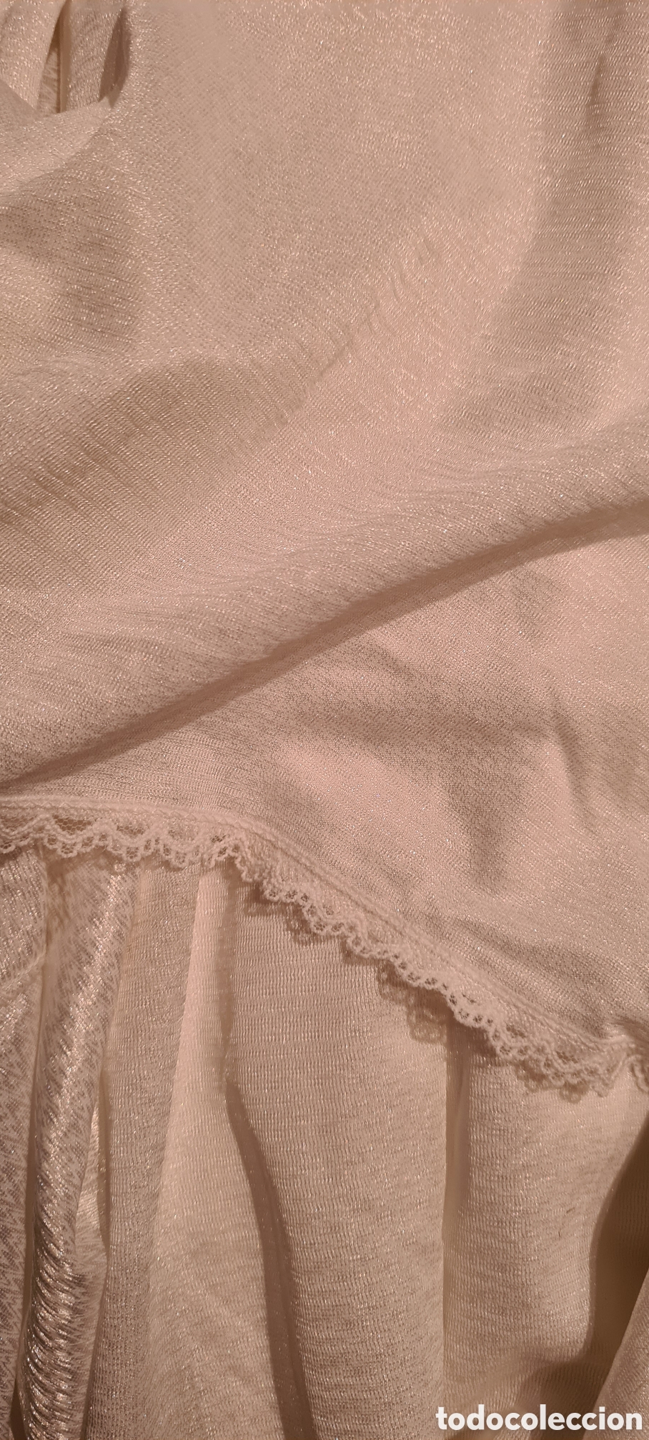 Vintage: Bata y camis&oacute;n blanco, antiguo de ajuar - Foto 10