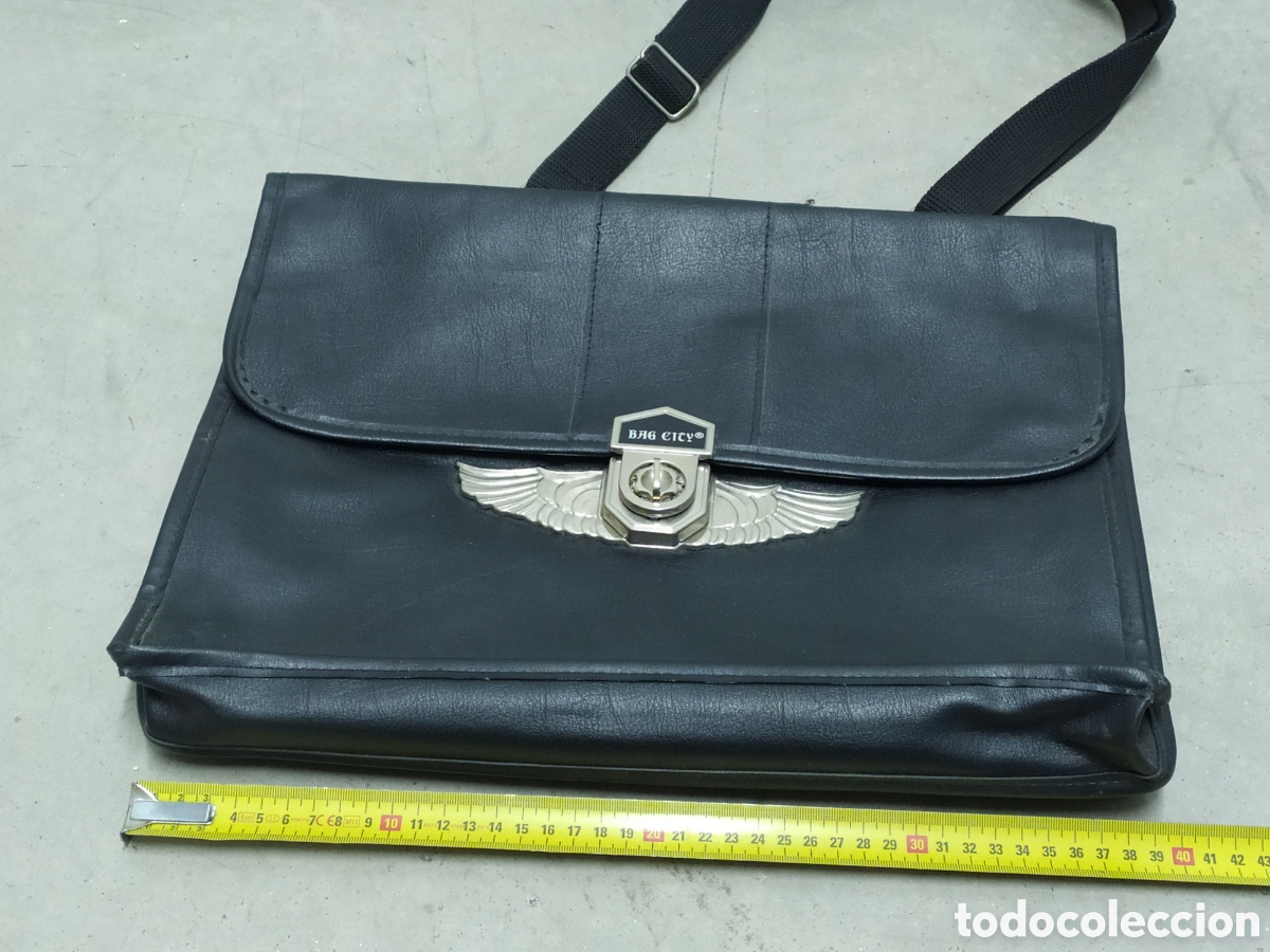 Vintage: CARTERA PORTADOCUMENTOS EN PIEL - Foto 8