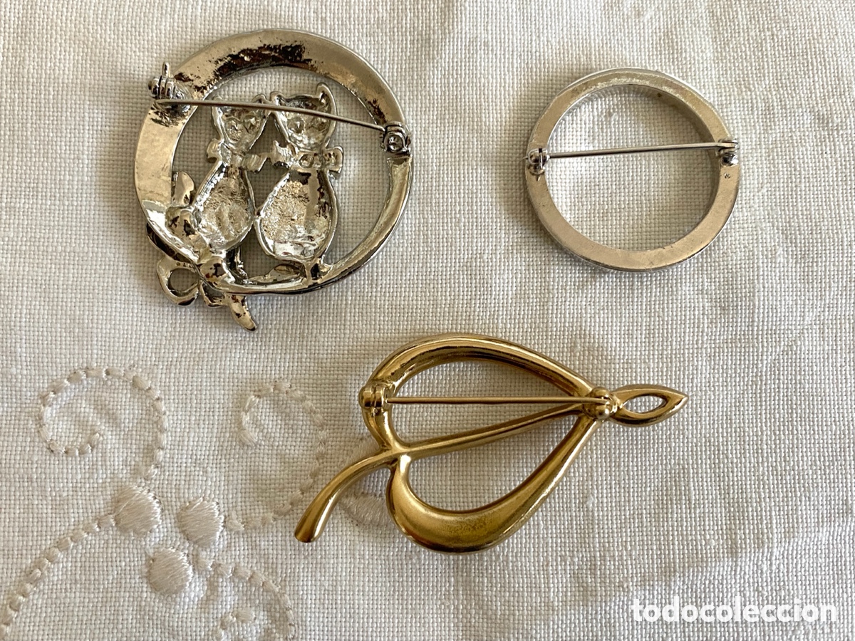 Vintage: Lote de 3 broches vintage - Foto 5