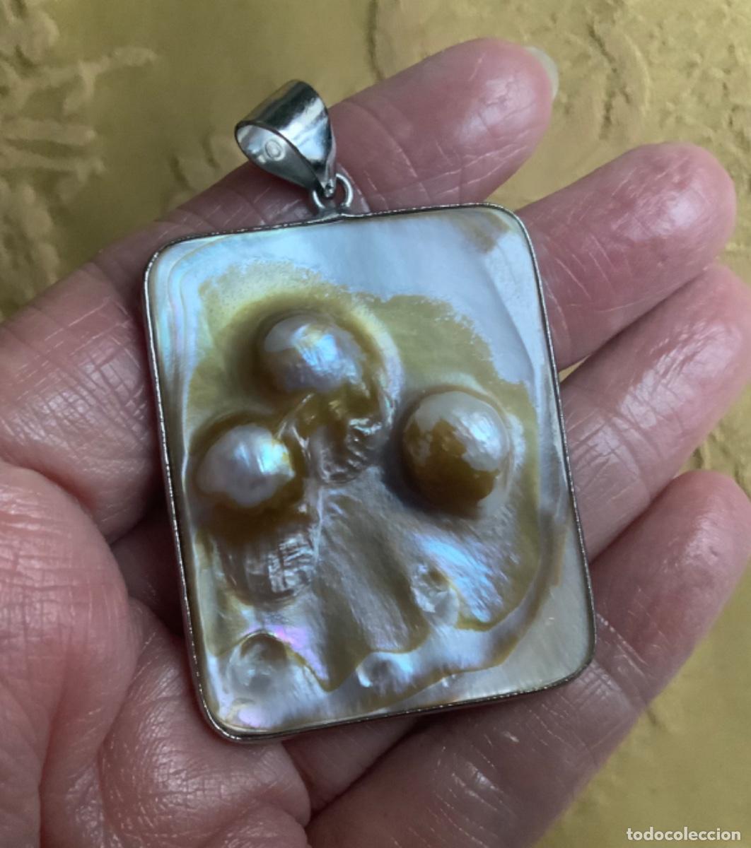 Vintage: COLGANTE DE N&Aacute;CAR CON PERLAS - Foto 5