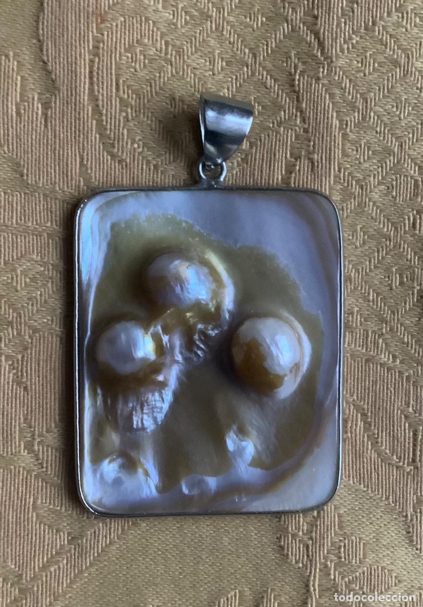 Vintage: COLGANTE DE N&Aacute;CAR CON PERLAS - Foto 6