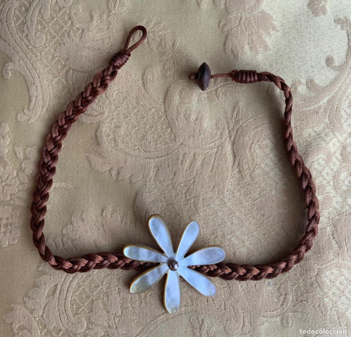 Vintage: COLLAR GARGANTILLA FLOR DE N&Aacute;CAR - Foto 1