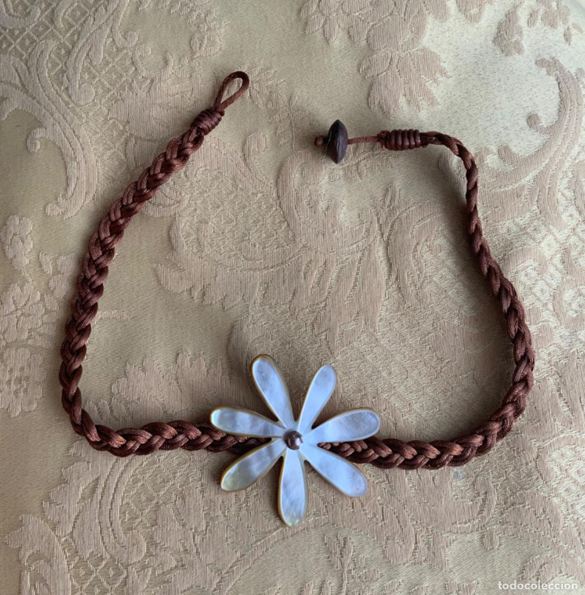 Vintage: COLLAR GARGANTILLA FLOR DE N&Aacute;CAR - Foto 2