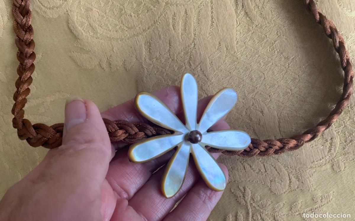 Vintage: COLLAR GARGANTILLA FLOR DE N&Aacute;CAR - Foto 4
