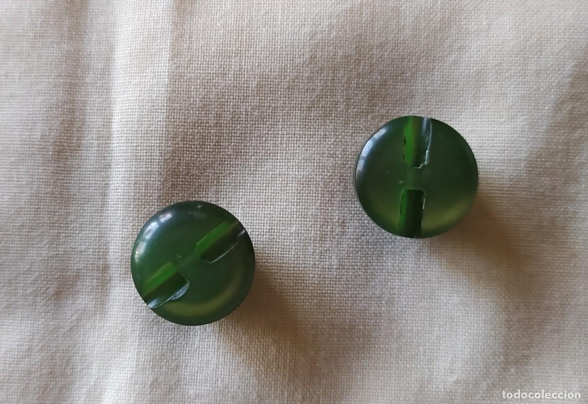 Vintage: Boton bola verde - Foto 2