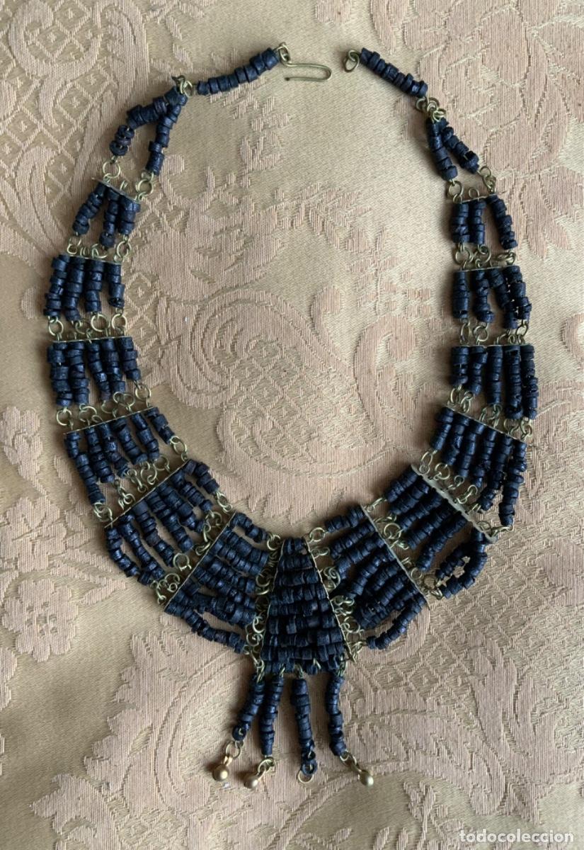 Vintage: COLLAR EGIPCIO, COLOR NEGRO - Foto 1