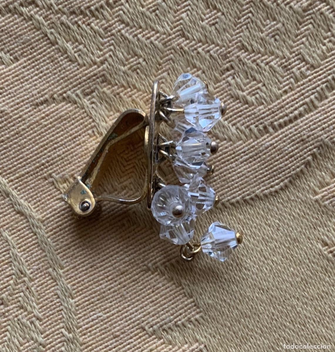 Vintage: PENDIENTES A&Ntilde;OS 50 CRISTAL DE ROCA - Foto 1