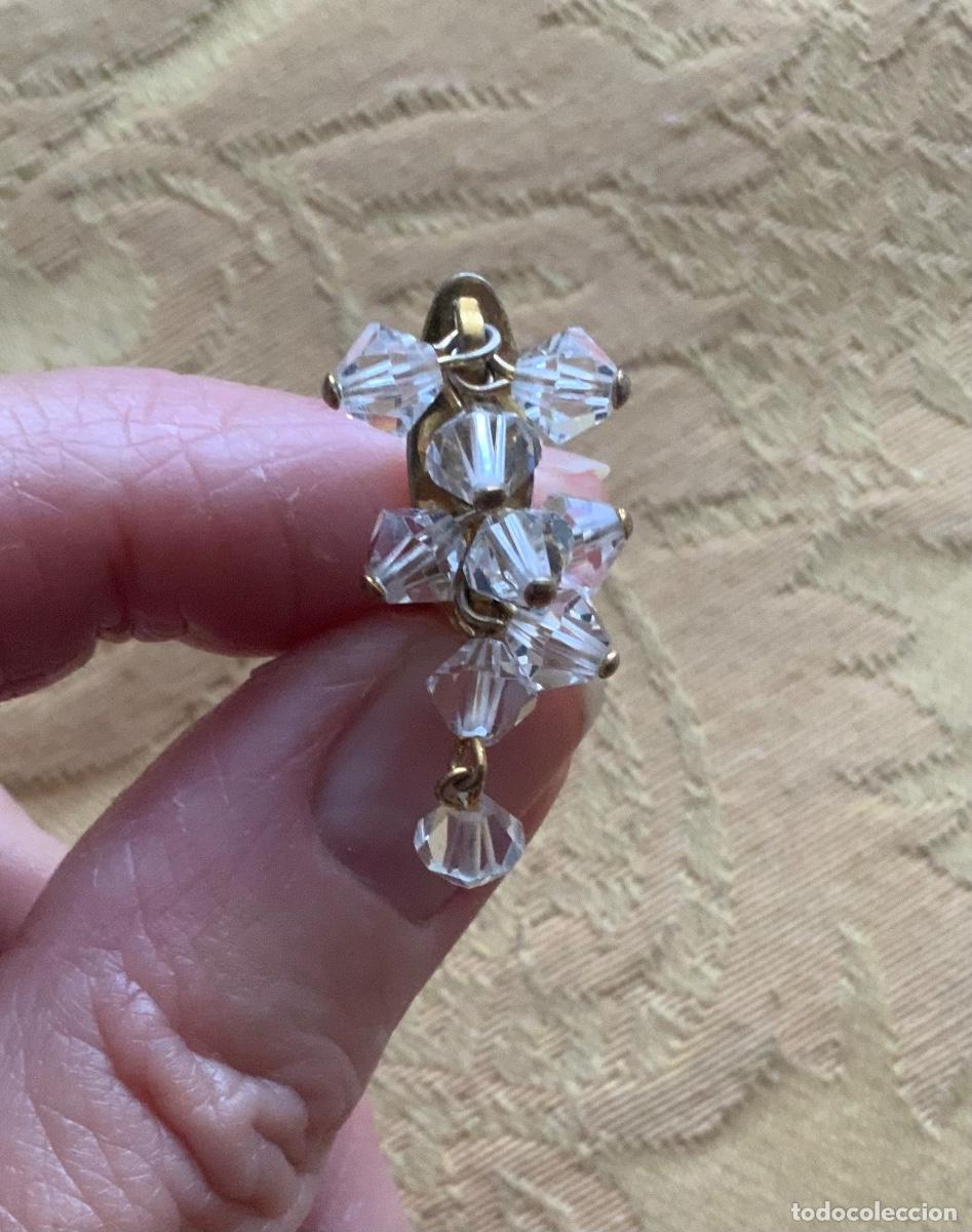 Vintage: PENDIENTES A&Ntilde;OS 50 CRISTAL DE ROCA - Foto 3
