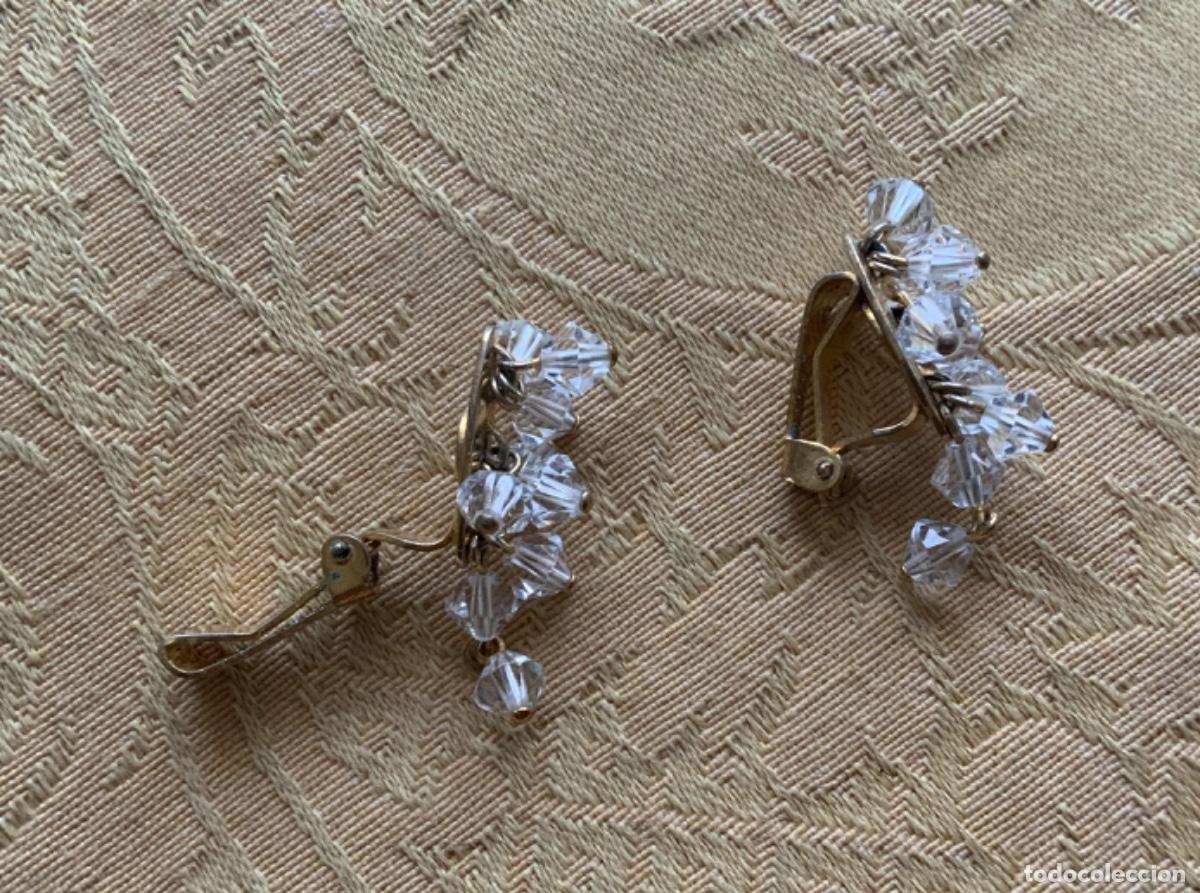 Vintage: PENDIENTES A&Ntilde;OS 50 CRISTAL DE ROCA - Foto 5